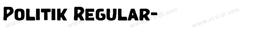 Politik Regular字体转换